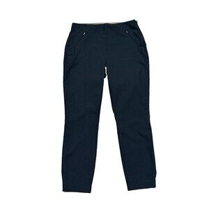 Duluth Trading Pant Womens 10 Short Flexcellent Black Skinny Comfort Waist Pants